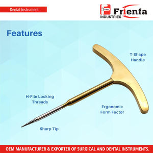 Elevador de Tornillo para Extracción de Raíces Dentales para Raíces Frontales, Mango Ergonómico, Herramienta Dental para Cirugía Oral, Extracción de Dientes - Product Image 3