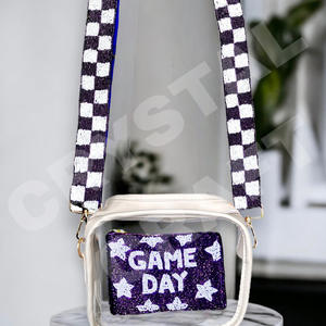 Wreck Em Customized <b>White</b> Gold Seed Bead Bag Straps Fashionable Accessories for Bags Special <b>Purse</b> Strap - Product Image 2