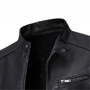 Chaquetas de calidad superior MOQ bajo abrigos para hombres American Plus Size True Leather Coat Chaqueta de cuero real - Product Image 3