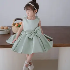 Vestido de baile infantil para meninas, vestido de batismo infantil elegante para comunhão, novidade em 2024