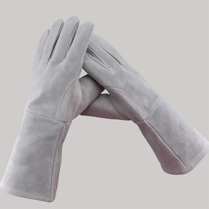 ถุงมือเชื่อมหนังวัวแยกยาว14นิ้วสำหรับงานเชื่อมสำหรับช่างเชื่อมทนทาน - Product Image 6