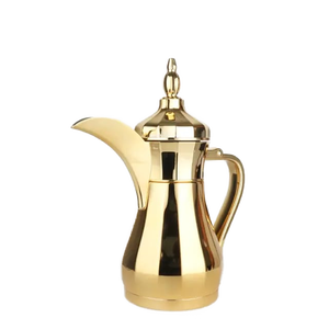 Premium árabe Dallah té cafetera árabe Dallah hecho a mano clásico elegante utensilios de cocina Metal café - Product Image 1