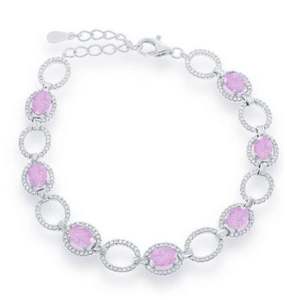 VVS1 Bracelet à maillons cubains Moissanite en argent Sterling 925 massif bijoux glacés hip-hop de luxe testeur de diamants bracelets porte-bonheur de mode - Product Image 1