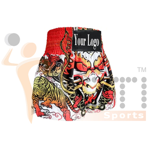 กางเกงมวยแฟชั่นสำหรับฝึกซ้อมกางเกงมวยไทยขาสั้น MMA - Product Image 4