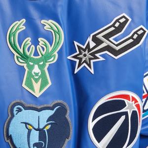 2024 New Fashion Design Winter High Street Baseball Varsity Jacket Loose <b>Plush</b> Embroidery Letter Unisex Custom Waterproof - Product Image 6