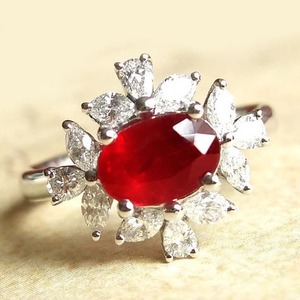 Bague de fiançailles vintage ovale en argent sterling 925 précieux avec rubis rose et diamants CZ sertis à griffes, certifiée par un tiers, pour mariage - Product Image 2