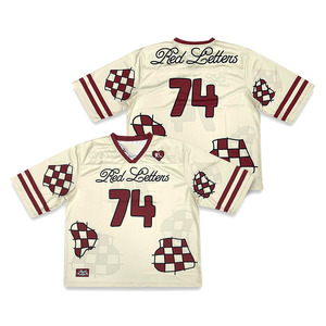 Camiseta de Fútbol Americano Personalizada 100% Poliéster de Alta Calidad con Transferencia Térmica 7v7 de Manga Corta Transpirable Talla Grande Bordada - Product Image 6
