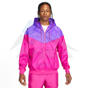 Veste coupe-vent d'hiver pour hommes, fabriquée utilitaire sur mesure, vêtements d'extérieur tricotés respirants avec capuche à printemps personnalisés - Product Image 1