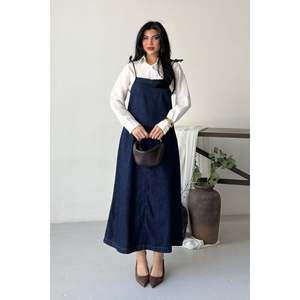 Robe décontractée à bretelles 3085 - Style Slap Bleu marine - Product Image 1
