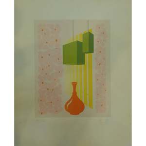 Toile originale espagnole imprimée à la main, prête à être accrochée pour la décoration murale de la maison, 13 x 14 Abcp-254 - Product Image 1