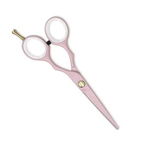 Tijeras de corte de pelo de peluquero de alta calidad, cuchillas afiladas duraderas de Color rosa con tijera de salón de belleza de lujo con anillo de goma - Product Image 4