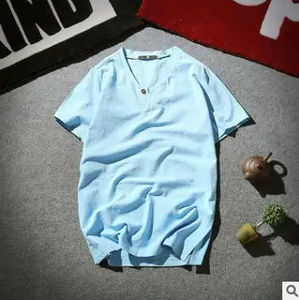 T-shirts en coton 100% pour hommes, coupe classique, logo personnalisé imprimé, manches courtes, vente en gros d'usine, promotion à bas prix - Product Image 6