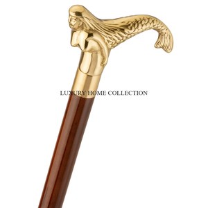 Elegant Wooden <b>Walking</b> <b>Sticks</b> with Resin Ergonomic <b>Handles</b> Blending Aesthetic Beauty Practical Functionality for Daily Support - Product Image 2