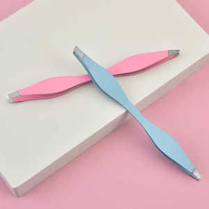 Pinzas para Cejas con Logotipo Personalizado, Pinzas de Doble Cara de Alta Calidad, Pinzas para Cejas de Acero Inoxidable - Product Image 6