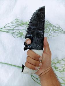 Couteau Fantastique en Obsidienne Noire, Pierre Précieuse Faite à la Main, Qualité Premium, 10 Pouces, Cadeau Wicca pour Éliminer la Négativité - Product Image 3