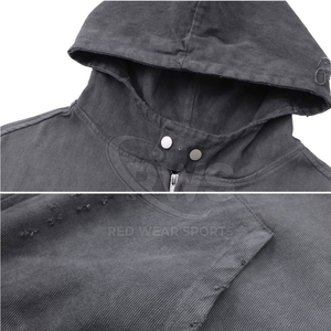 Customizable Distressed <b>Hoodies</b> for <b>Men</b> with Best Designs Distressed <b>Hoodies</b> Foe Online Sale In Low Moq - Product Image 5