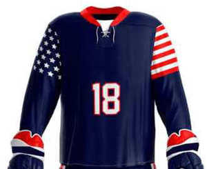 Tarifa de fábrica Uniforme de hockey sobre hielo de precio razonable de alta calidad por encargo Uniforme de hockey sobre hielo de tela de poliéster 100% - Product Image 5