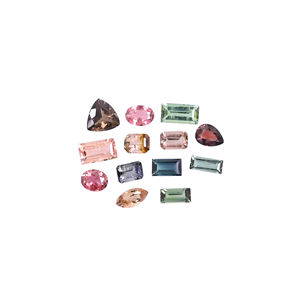 10.00cts Naturel Multi Tourmaline Lot 6x4mm à 9x5mm Lâche Gemstone Mix Forme Lot Pour La Fabrication De Bijoux Pierre - Product Image 1