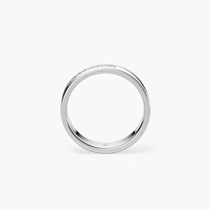 Channel Ehering 4mm 14k Gold Labor-Gezüchteter Diamantring - Product Image 5