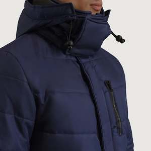 Moore <strong>Blue</strong> Waterproof Hooded <strong>Parka</strong> Casual Style - Product Image 6