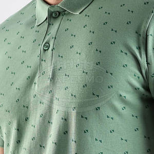 Camiseta de Hombre de Punto, Spandex/Poliéster, Manga Corta, Casual, Ajuste Personalizable, Secado Rápido, Diseño Estampado, Estilo Urbano - Product Image 3