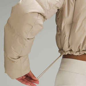 Women's <b>Lightweight</b> Waterproof Windproof Puffer <b>Jacket</b> Women Plain Blank Padding <b>Jacket</b> Slim Cropped Hooded Women Winter <b>Jackets</b> - Product Image 5