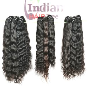 Commandez en ligne maintenant, prix de gros, mèches de cheveux humains indiens Remy bruts, bouclés, produit non traité, cuticules alignées, tissage par l'exportation - Product Image 1