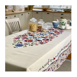 100% couvertures de Table en tissu pur coton technique tissée de haute qualité personnalisée pour les hôtels maisons nouvel an offert à bas prix - Product Image 6