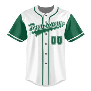 Impresión personalizada de béisbol camisas lisas béisbol Jersey hombres sublimación de béisbol botón completo Jersey - Product Image 2