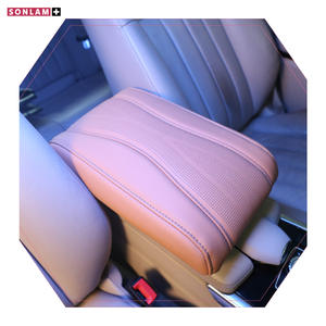 Waterproof <b>Car</b> Accessories Wholesale ODM Nappa Leather <b>Car</b> Armrest Universal Interior Armrest Box Orange Color Armrest <b>Car</b> - Product Image 4