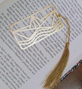 Marcapáginas de hoja con acabado dorado para bibliotecas de libros y escuelas, accesorios de lectura, marcapáginas de Metal elegante - Product Image 6