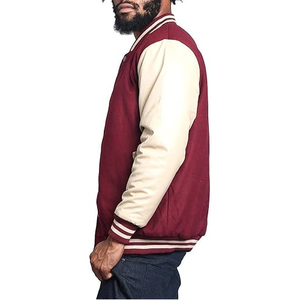 Blouson universitaire de baseball personnalisé pour homme, dernière conception, manches longues, en tissu de laine d'hiver, motif lettres, coupe-vent et respirant, vente en gros - Product Image 3