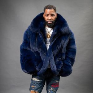 Manteau en fausse fourrure pour homme sur mesure 2026 Marque privée Luxe Hiver Longue veste Manteau en fourrure de vison - Product Image 4