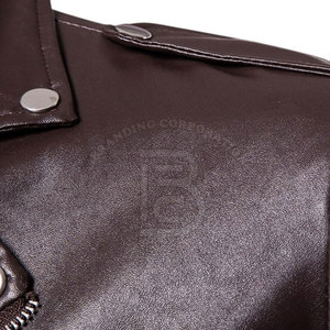 Veste en cuir sur mesure, couleur unie, veste en cuir pour homme, respirante, streetwear, veste d'hiver pour homme - Product Image 6