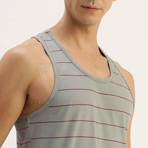 El mejor material Camiseta sin mangas informal para hombre Diseño de logotipo personalizado Venta caliente a precio competitivo - Product Image 5