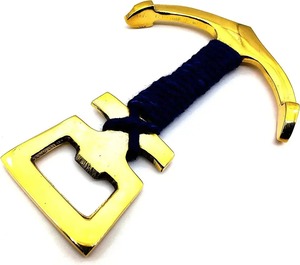 Abridor de cerveza ecológico de aleación de Zinc reutilizable para manualidades H.M.A, herramienta de apertura de vino de estilo marino portátil para regalar - Product Image 2