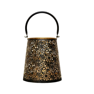 Nuevo diseñador de Metal marroquí linterna hecha a mano interior exterior grabado linterna boda vacaciones Hotel restaurante linterna decorativa - Product Image 1