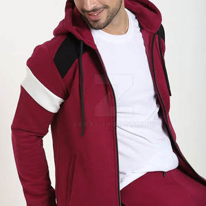 Sweats à capuche d'hiver à fermeture éclair légers pour hommes-Logo personnalisé 100% coton de haute qualité écologique à bas prix - Product Image 4
