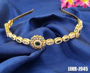 Bandeau moderne pour cheveux Bijoux de mode pour femmes Bridal Wedding Party Festival Designer Handmade Ethnic Wholesale Supplier - Product Image 2