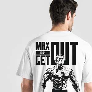 เสื้อยืดแม็กซ์ สีขาว ผ้าเจอร์ซีย์คอตตอน 100% - Product Image 3