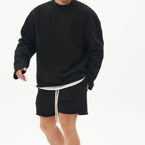 Custom Logo Men Sweatshirts Hoodies <b>Short</b> <b>Pants</b> 2 Piece Set Training Wear <b>Sweat</b> Suits Workout <b>Short</b> Sets for Men - Product Image 6