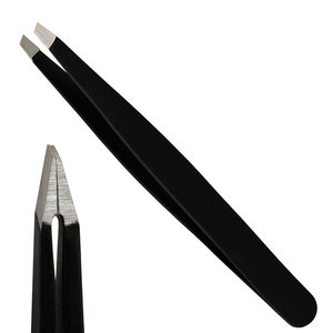 Pinzas Curvas de Acero Inoxidable con Punta Inclinada, Herramienta Moderna y Ecológica para el Cuidado de las Cejas - Product Image 6