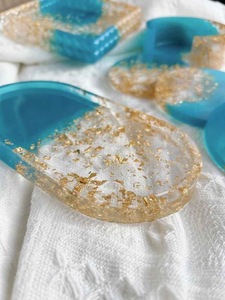 Resin Decorative <b>Tray</b> in Multiple Colors Cosmetic Organizer Home Decor Oval Resin <b>Tray</b> Vanity <b>Tray</b> High Quality - Product Image 5