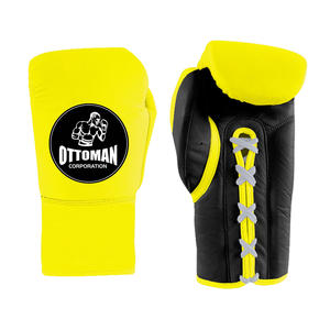 ถุงมือชกมวย PU รุ่นใหม่ สายรัดแบบผูก ป้องกันการลื่น กันน้ำ สำหรับฝึกซ้อม คิกบ็อกซิ่ง และออกกำลังกาย - Product Image 1