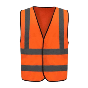 เสื้อกั๊กไนลอนสะท้อนแสงสีสันสดใสเสื้อกั๊กสำหรับงานก่อสร้างและความปลอดภัยบนท้องถนนพร้อมแถบสะท้อนแสงเสื้อกั๊กสวมใส่ทำงาน - Product Image 1