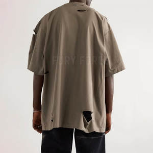 เสื้อยืดคอกลมสำหรับผู้ชายเสื้อยืดพิมพ์ลายโลโก้ตามสั่งทำจากผ้าฝ้าย100% สำหรับผู้ชาย - Product Image 3