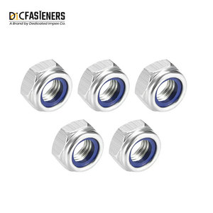 Tuercas hexagonales de bloqueo de acero inoxidable galvanizado DIN de alta calidad - Product Image 5