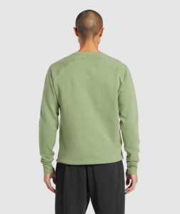 Nouveau vert sauge manches Ragan 100% coton sweat à capuche pour hommes Logo personnalisé Slim Fit décontracté en gros unisexe pull à capuche - Product Image 2