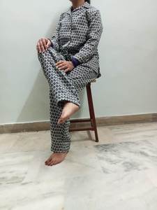 Conjunto de pijama de algodón indio hecho a mano para mujer, ropa de salón con estampado de bloque térmico de verano, Conjunto de pijama personalizado para damas de honor, boda - Product Image 4