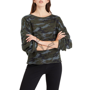 Sudadera de cuello redondo de manga larga de poliéster/algodón para mujer con capucha y lentejuelas en la parte delantera con logotipo personalizable para la temporada Otoño/Invierno - Product Image 4